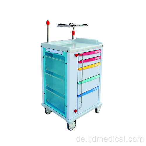 Krankenpflege Medizinische ABS Notfall-Crash-Wagen Klinische Trolleys